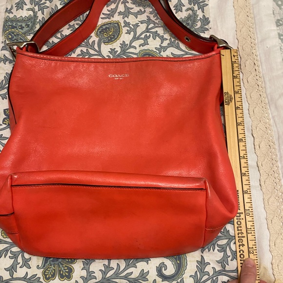 Coach Legacy Hobo Coral Handbag GUC - Picture 4 of 9